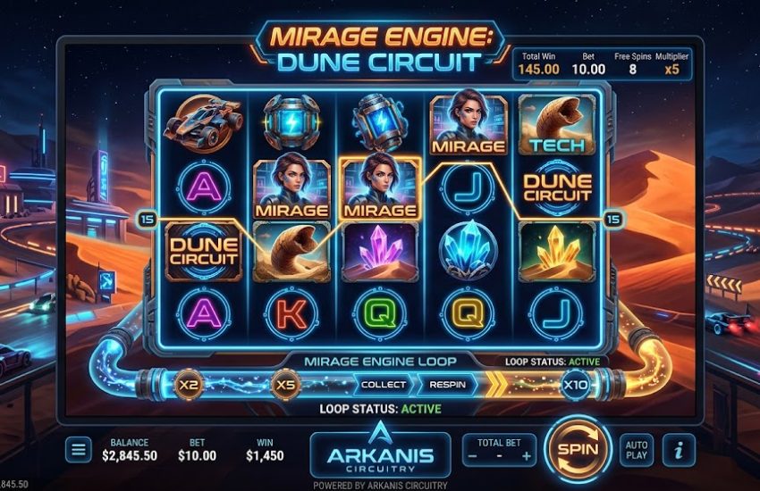 Mirage Engine: Dune Circuit slot